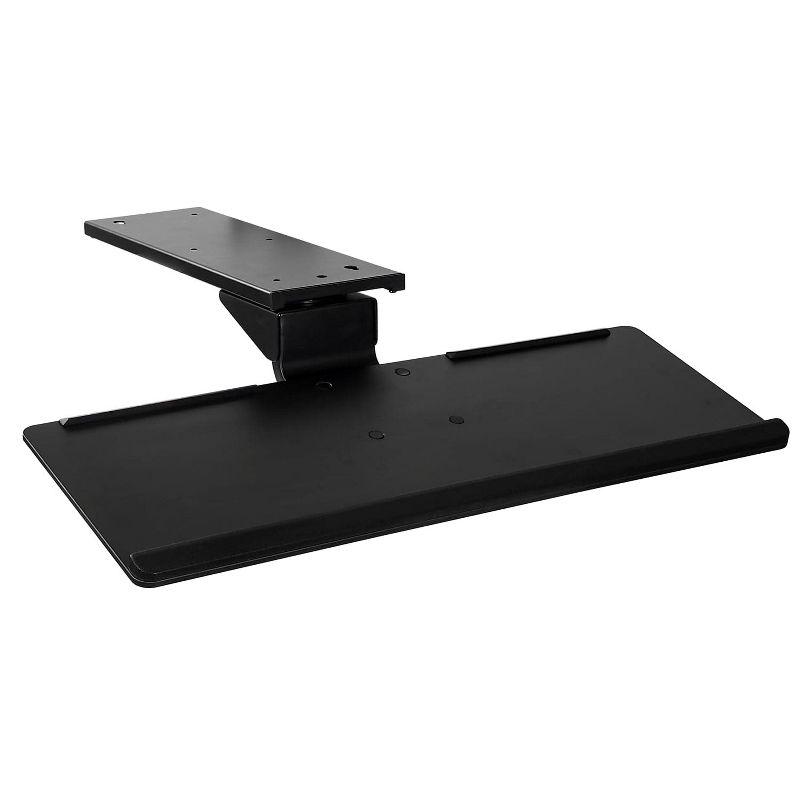 Mount-it Mount-It! Under Desk Keyboard Tray and Mouse Platform with Gel Wrist Pad, 17 inch Space Saving Track