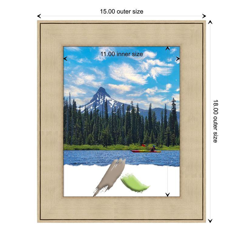 Amanti Art Classic Honey Silver Picture Frame Opening Size 11x14 in.