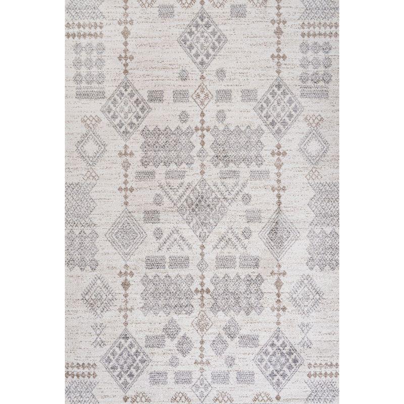 Bhalil Berber Diamond Geometric Area Rug  - JONATHAN Y