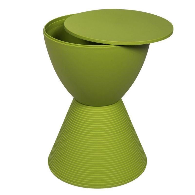 LeisureMod Boyd Modern Round Plastic Side Table