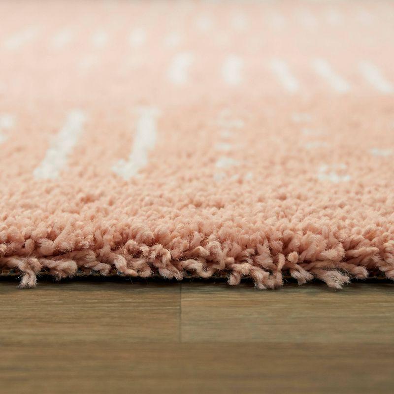 5'3"x7' Kalpana Kids' Rug Pink - Balta Rugs: Geometric, Playroom, Bedroom, High Pile, UV & Stain Resistant