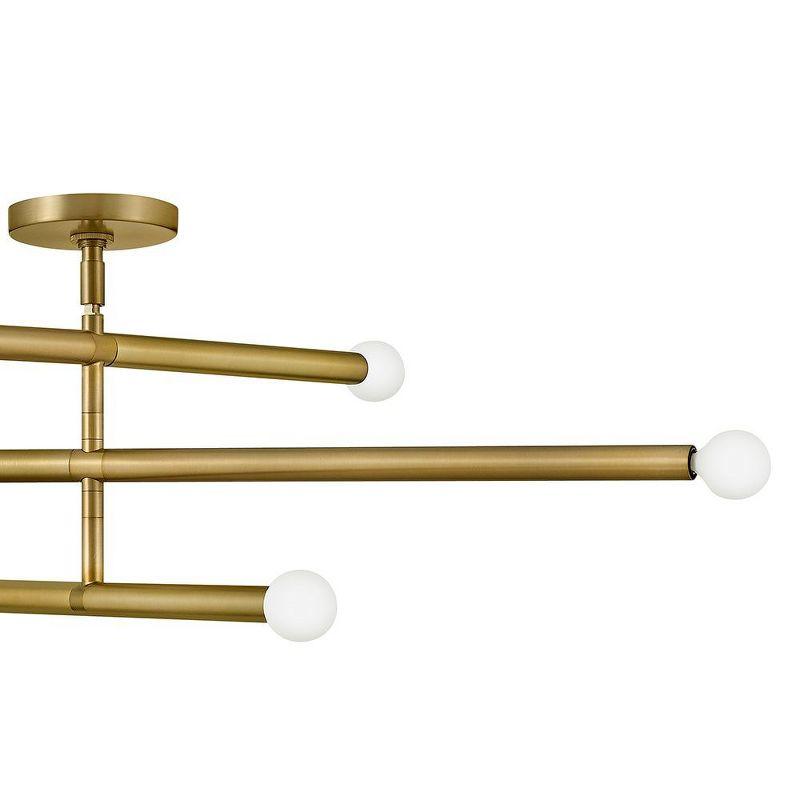 Lark Millie 6 - Light Chandelier in  Lacquered Brass