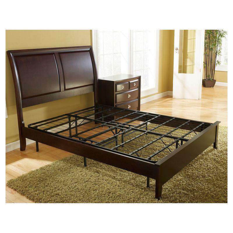 Boyd Queen Black Metal Platform Bed Frame with Storage