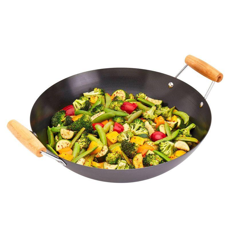 INFUSE 14'' Non-Stick Carbon Steel Wok