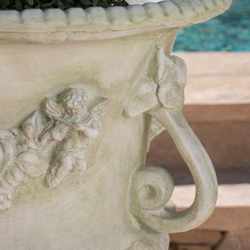 Fleur De Lis Living Exquisite Decorative Urn for Transforming Outdoor Spaces into Paradise