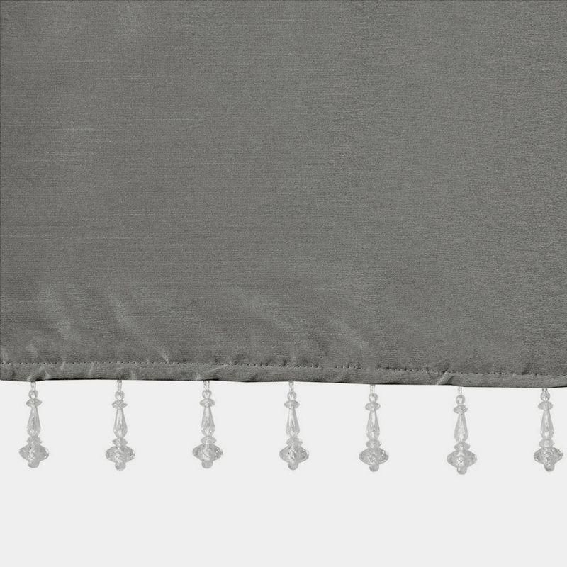 Emilia Lightweight Faux Silk Valance with Beads