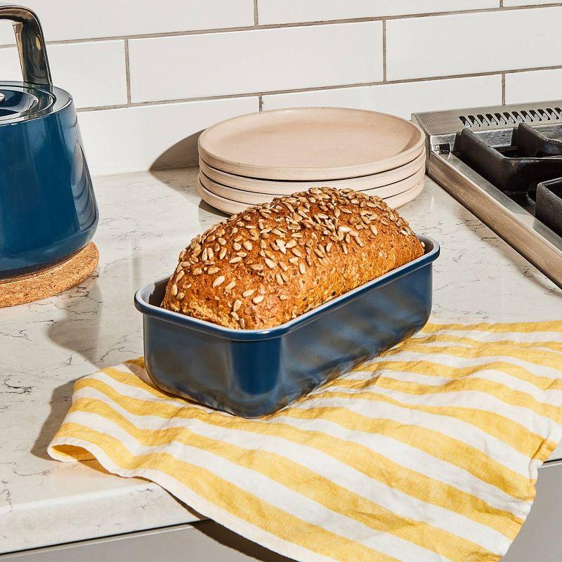 Caraway Home 4.49" Nonstick Ceramic Loaf Pan Terracotta: Bread Loaf Pan, Caraway Bakeware, Hand Wash, Rectangle Shape