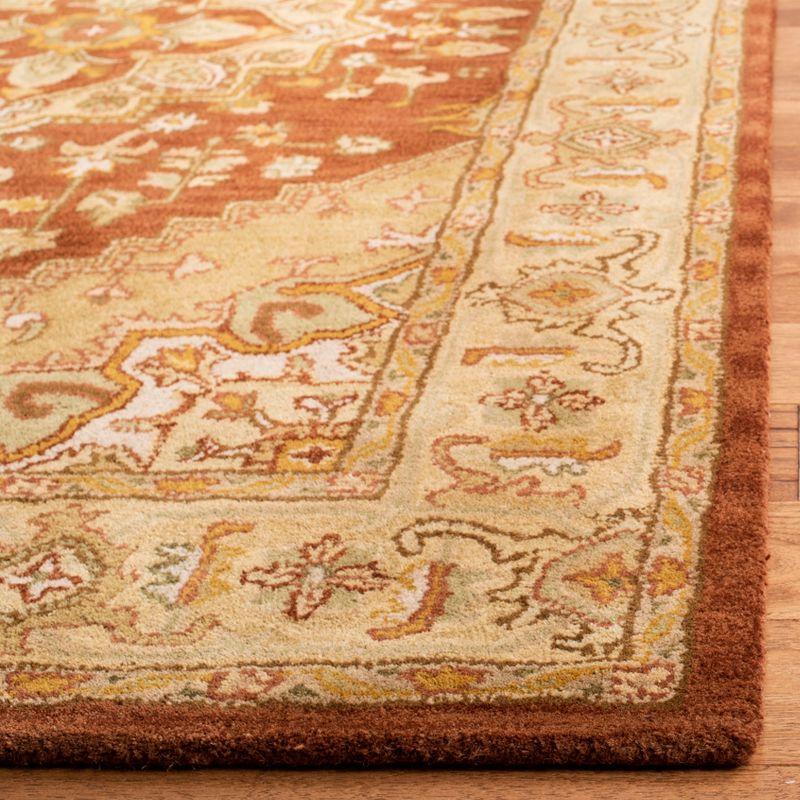Heritage HG345 Hand Tufted Area Rug - Rust/Gold - 3'x5' - Safavieh.