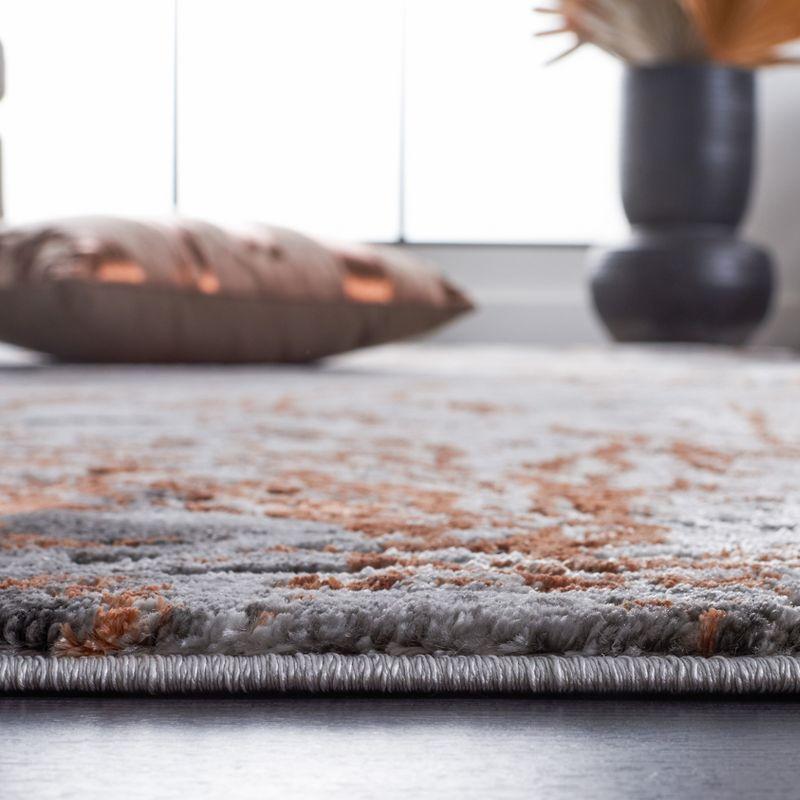 Craft CFT864 Loomed Indoor Area Rug - Grey/Orange - 8'x10' - Safavieh