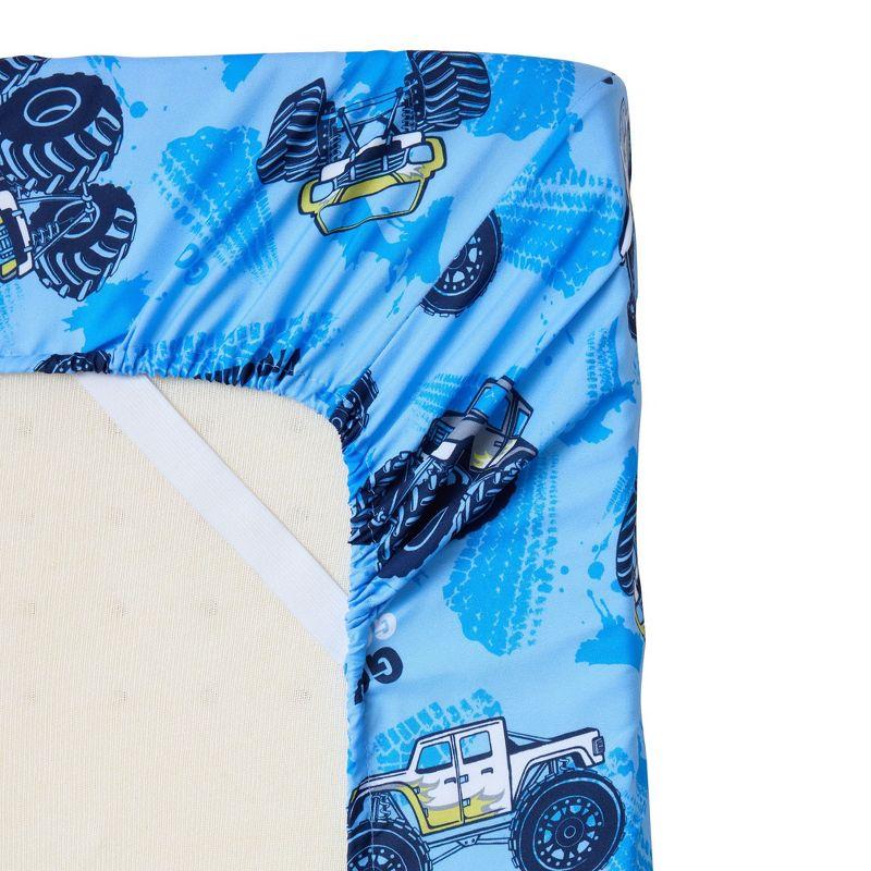 Sweet Home Collection Kids Monster Truck Printed Bed in a Bag Comforter & Sheet Set