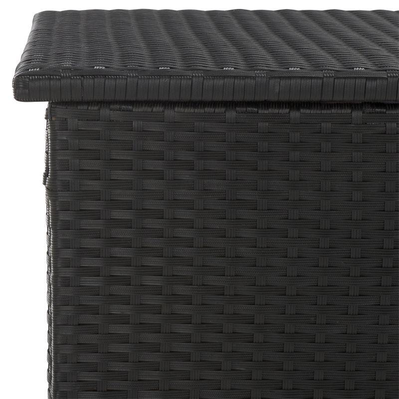 Cosima 53 Inch Wide Outdoor Storage Box - Black - Safavieh