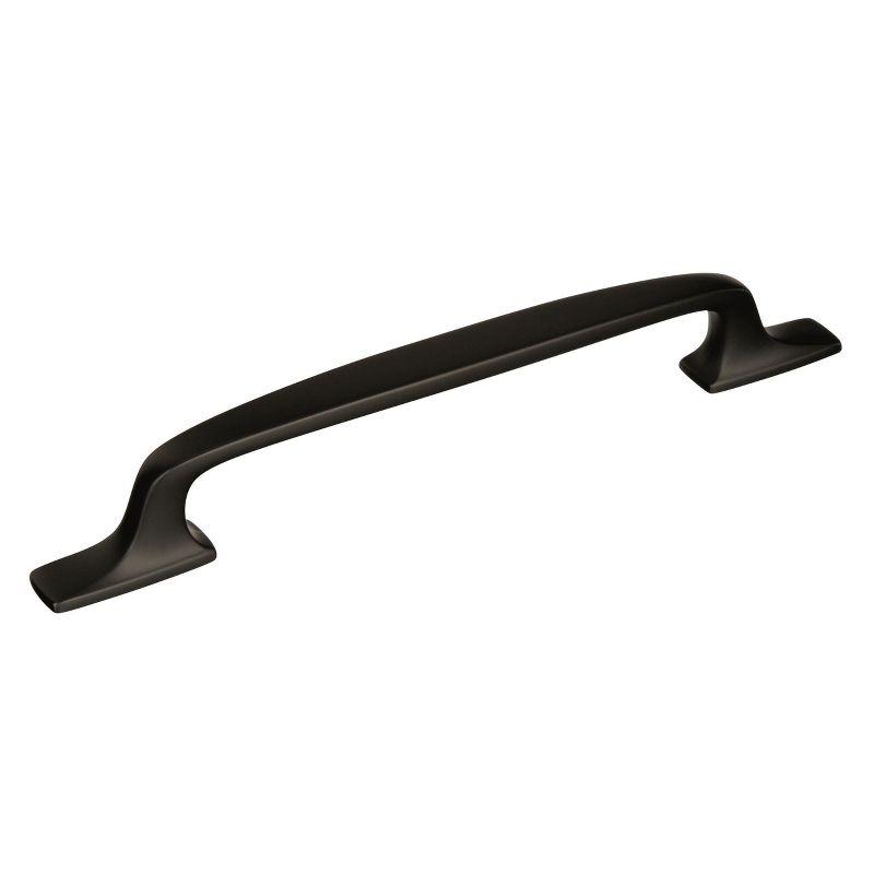 Amerock Highland Ridge 6-5/16 inch (160mm) Center-to-Center Black Bronze Cabinet Pull