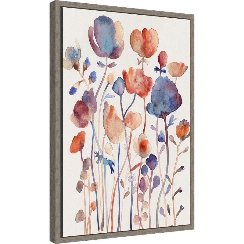 Amanti Art Wild Flowers II by Maya Woods Canvas Wall Art Print Framed 16 x 23-in.