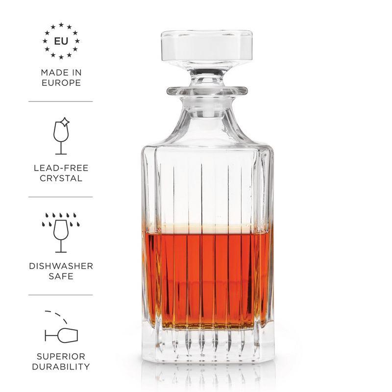 Viski Reserve Milo Crystal Liquor Decanter