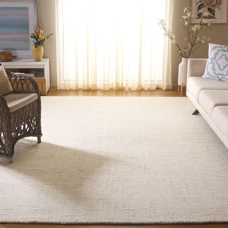 Abstract ABT468 Handmade Indoor Area Rug - Ivory/Brown - 6'x6' - Safavieh