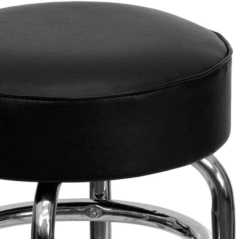 Flash Furniture Double Ring Chrome Barstool