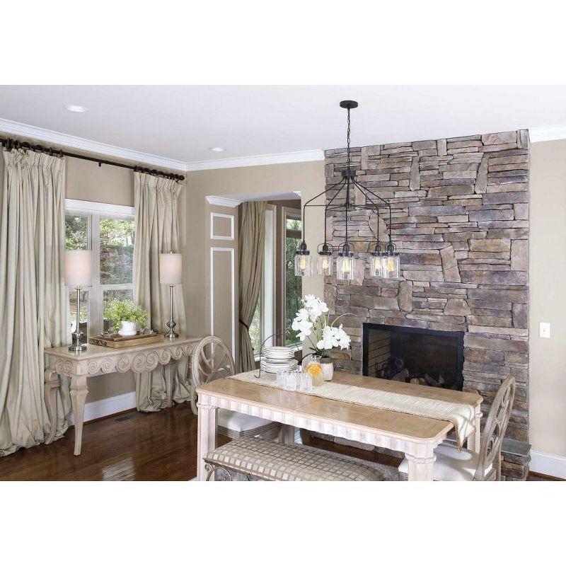 Progress Lighting Calhoun 1-Light Pendant, Antique Bronze, Parchment-Finish Glass Shade