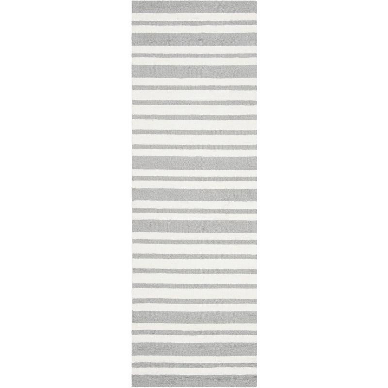 Safavieh Kids Barcode SFK917 Hand Tufted Indoor Runner Rug - Grey/Multi - 2'6"x8' - Safavieh