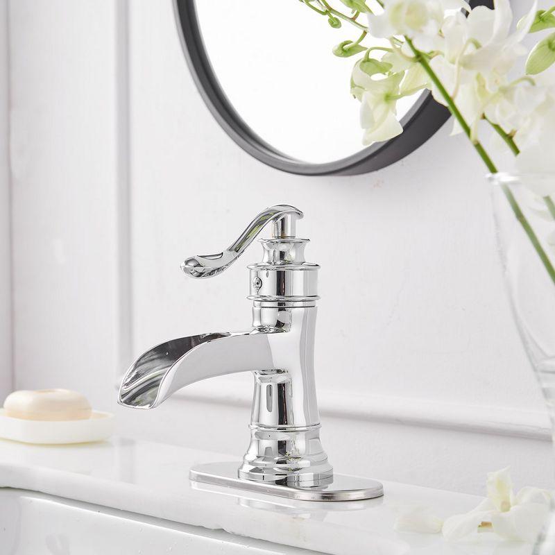 BWE Single Hole Single-Handle Low-Arc Bathroom Faucet