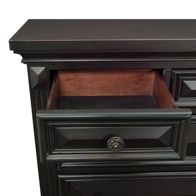 Trent 6 Drawer Chest Black - Picket House Furnishings