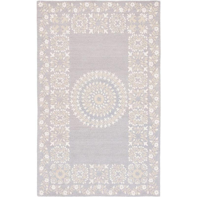 Empire EM826 Hand Tufted Area Rug - Grey/Green - 5'x8' - Safavieh.