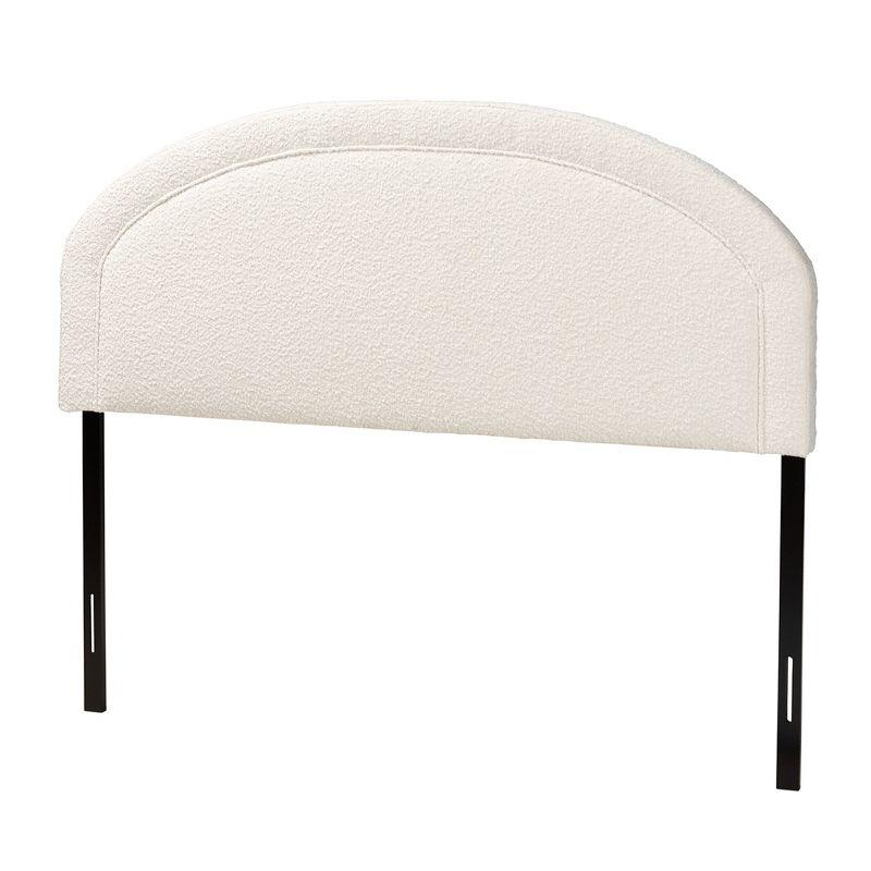 Baxton Studio Fiana Modern Cream Boucle Fabric Queen Size Headboard