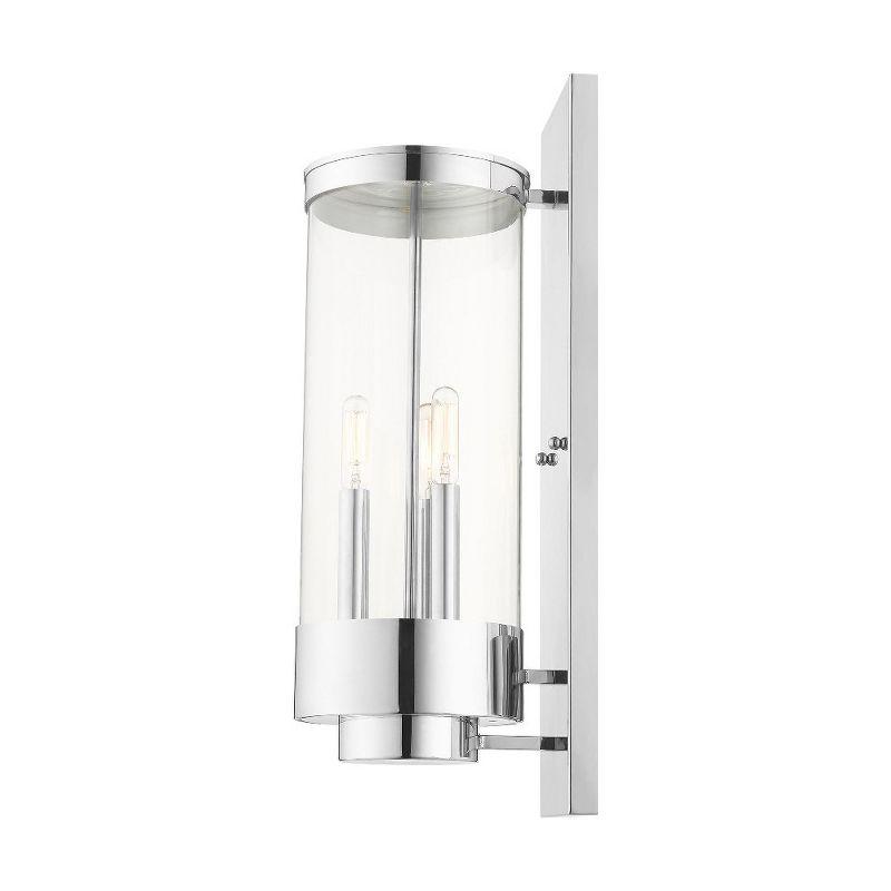 Livex Lighting Hillcrest 3 - Light Wall Light in  Polished Chrome