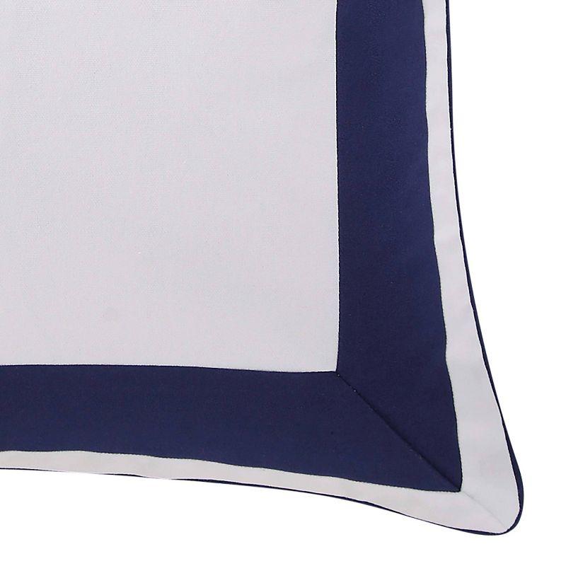 Euro Indienne Paisley Pillow Sham Navy/White - Oceanfront Resort