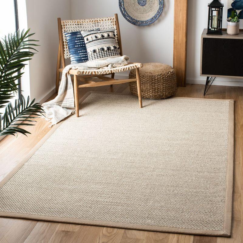 Natural Fiber NF143 Power Loomed Indoor Area Rug - Marble/Linen - 5'x8' - Safavieh