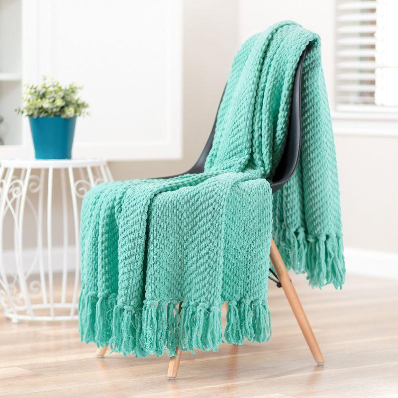 Chanasya Textured Knitted Throw