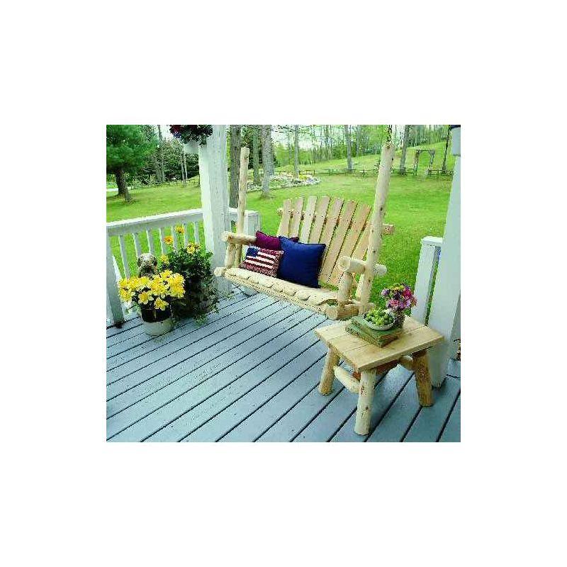 Lakeland Mills Cedar Log End Table