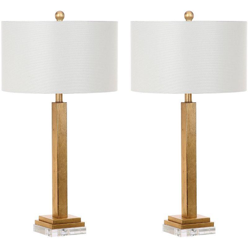 Perri Table Lamp (Set of 2) - 30 Inch Height - LIT4378 - Gold/Off White - Safavieh