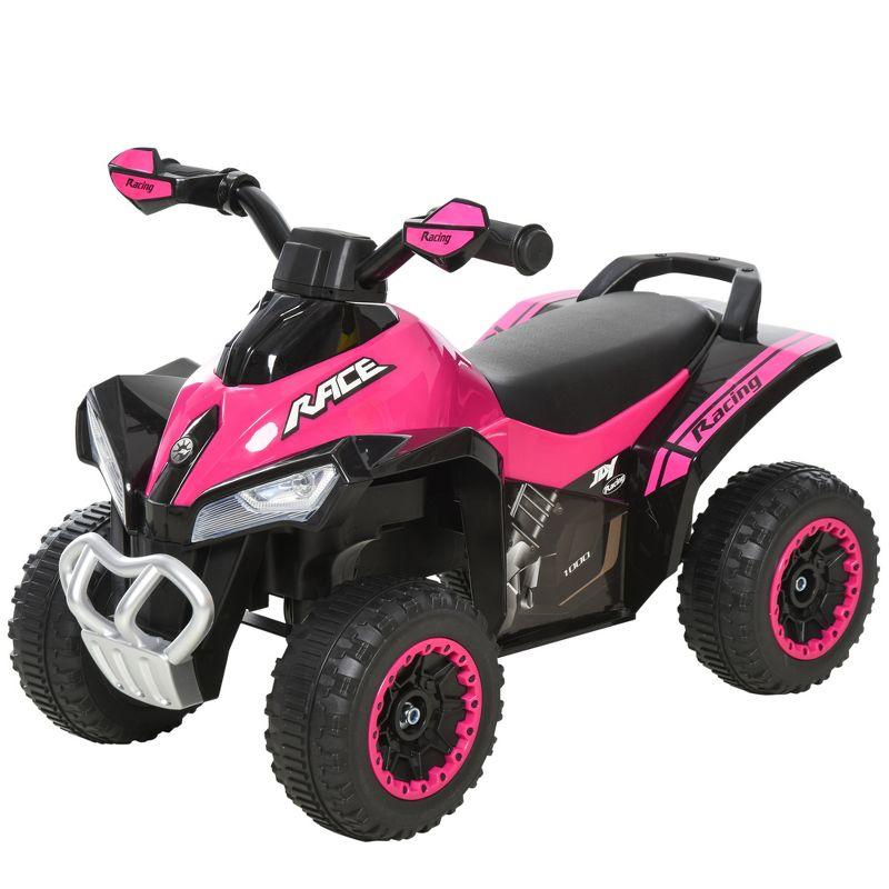 Pink Kids Ride-On ATV with Music and Lights