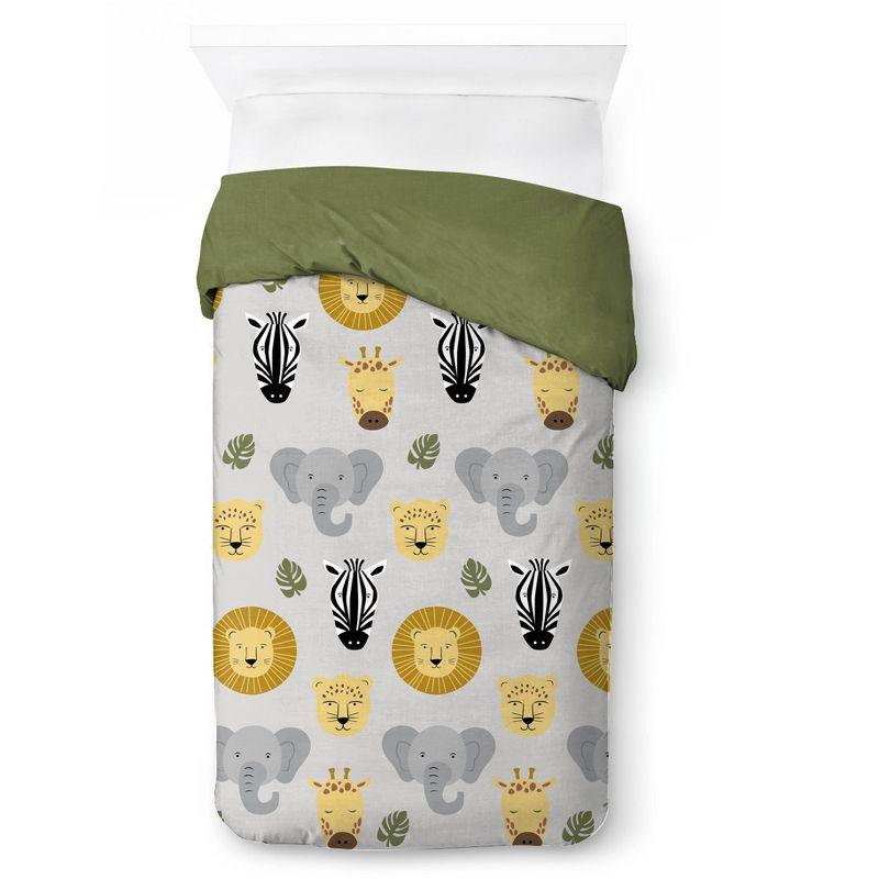 Saturday Park Safari Friends 100% Organic Cotton Duvet Cover & Sham Set