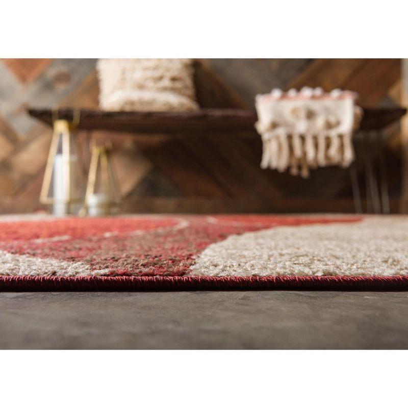 Unique Loom Autumn Collection Area Rug - Plantation (5' 3" x 8' Rectangle Multi/Beige)