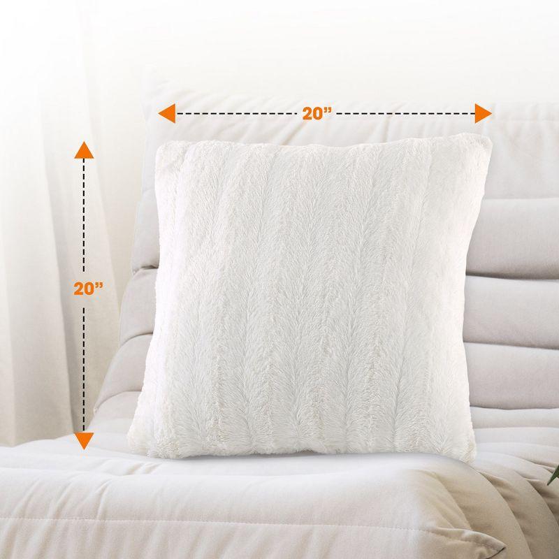 Cheer Collection FRBIN Square Pillow Cover & Insert (Set of 2)