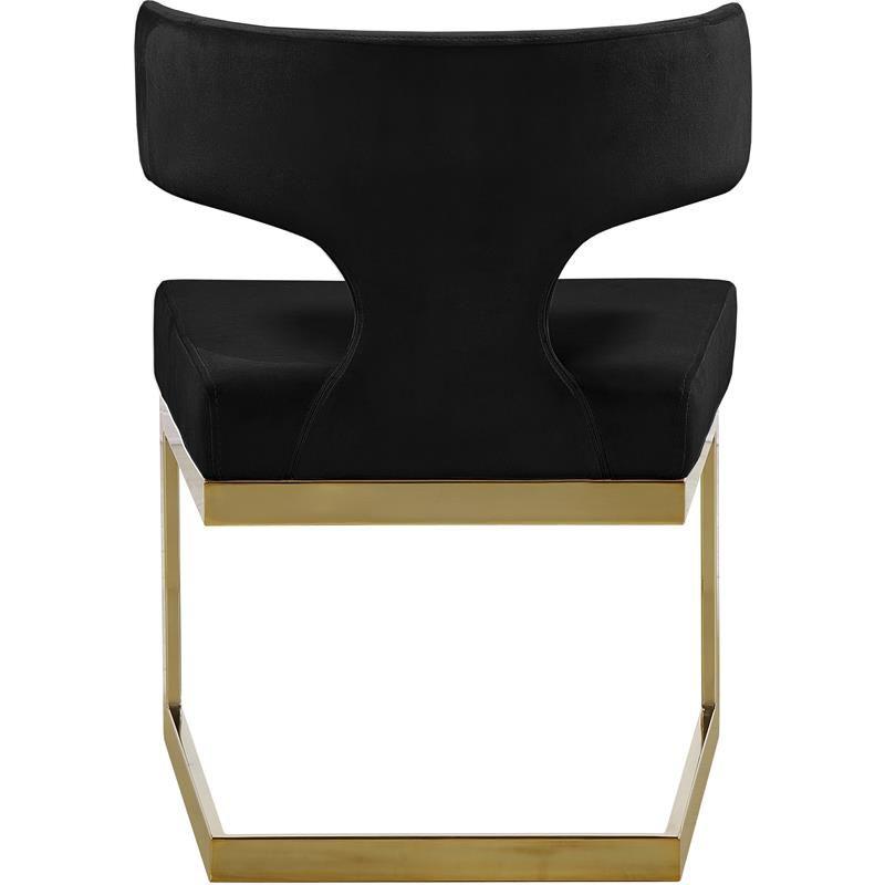 Meridian Furniture Alexandra Black Velvet Dining Chair