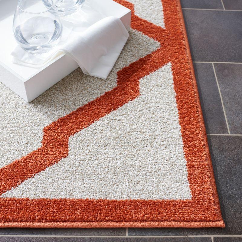 Amherst AMT421 Power Loomed Indoor Area Rug - Beige/Orange - 8'x10' - Safavieh