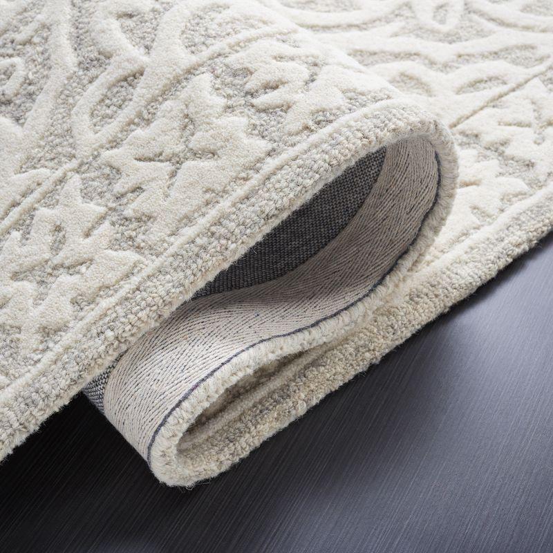 Metro MET857 Hand Tufted Indoor Area Rug - Grey/Ivory - 8'x10' - Safavieh