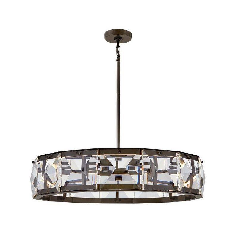 Jolie Integrated LED Drum Chandelier w/ Crystal Accents