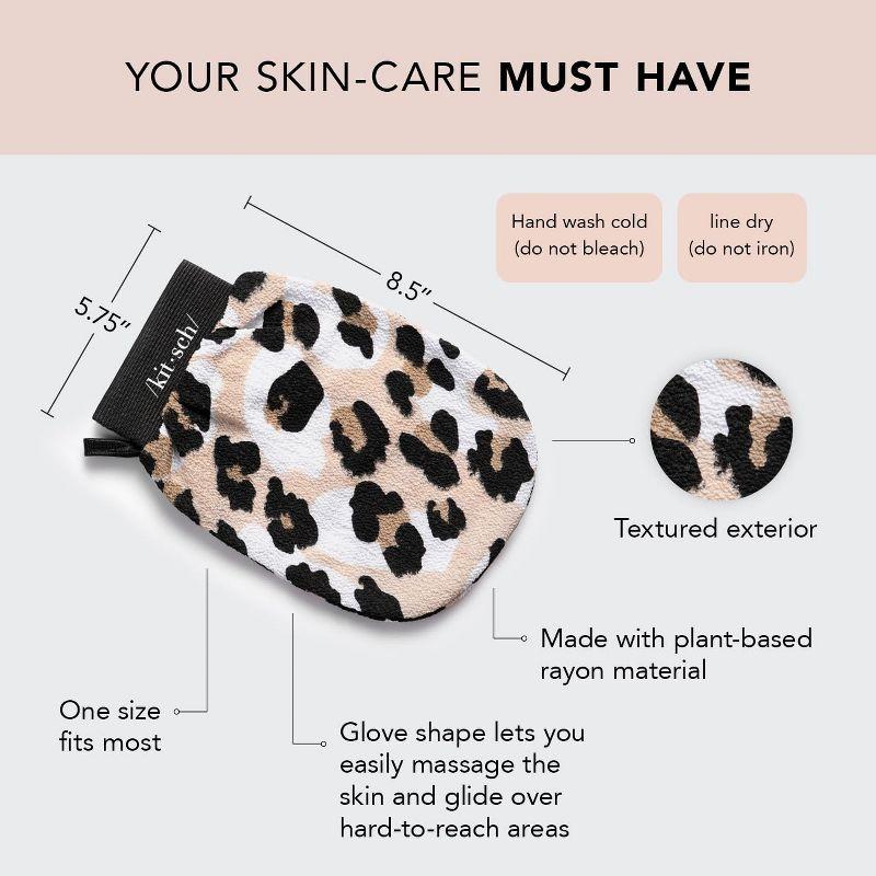 Kitsch Eco-Friendly Exfoliating Glove - Leopard