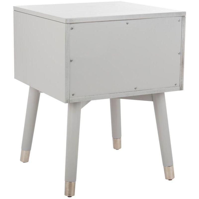 Lyla Retro Nightstand - Grey/Silver - Safavieh.