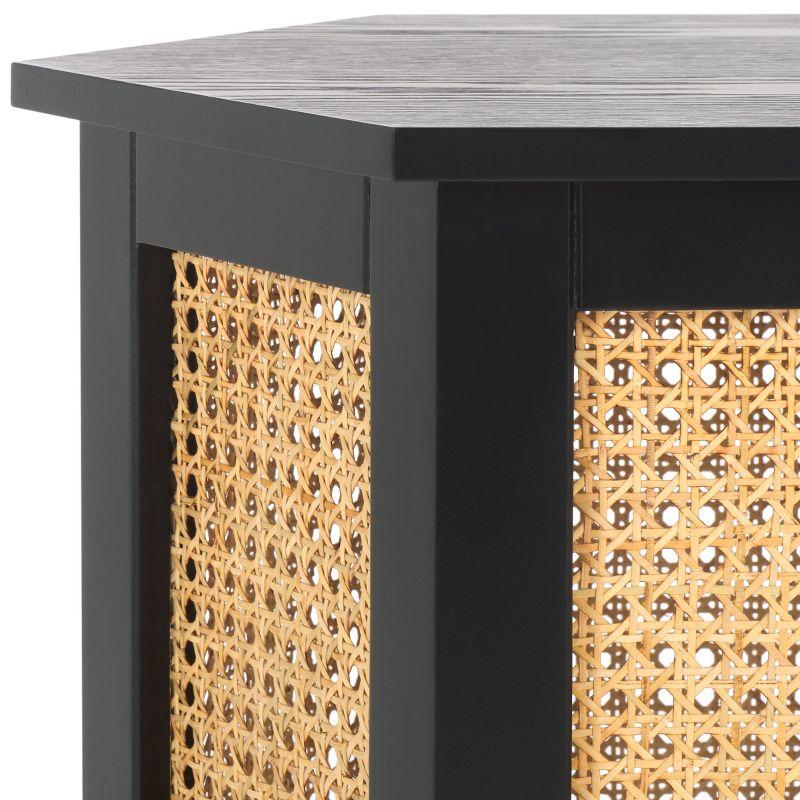 Danez Hexagon Cane Accent Table - Safavieh