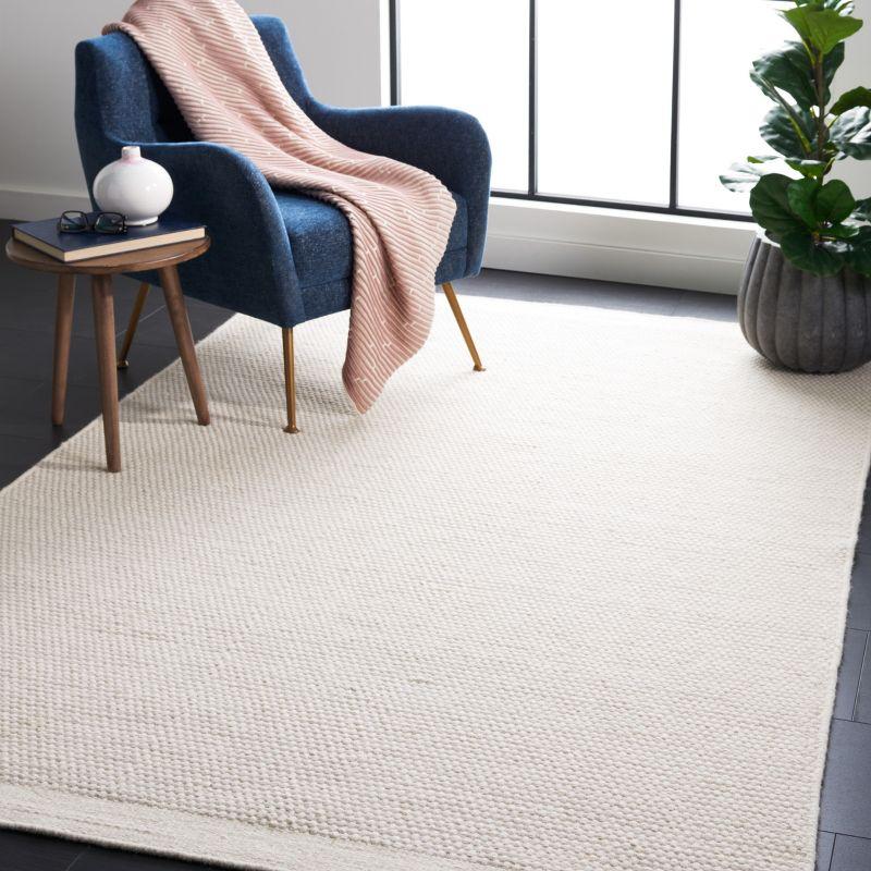 Vermont VRM807 Hand Woven Indoor Area Rug - Ivory - 6'x9' - Safavieh