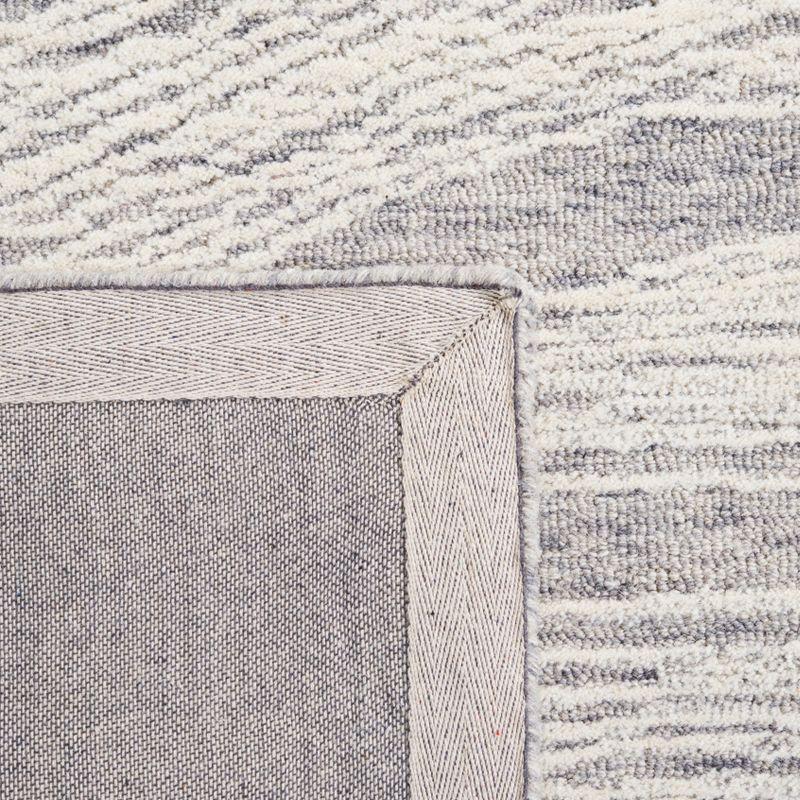 Metro MET995 Hand Tufted Indoor Area Rug - Grey/Ivory - 6'x6' - Safavieh