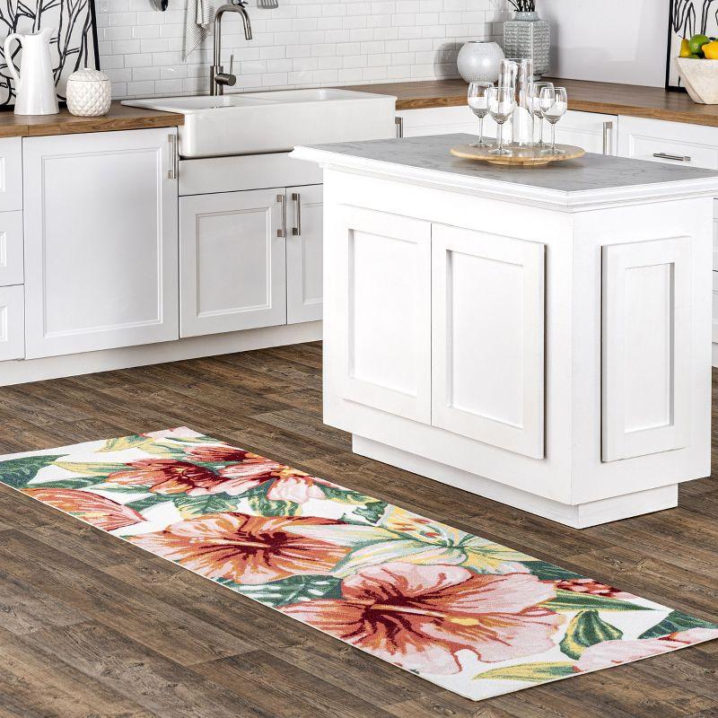 Nuloom Contemporary Floral Sabrina Indoor/Outdoor Patio Area Rug