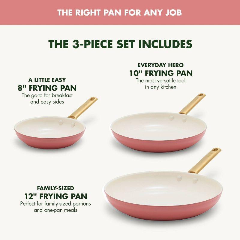 GreenPan Reserve 3pk (8" 10" and 12") Hard Anodized Healthy Ceramic Nonstick Fry Pan Set