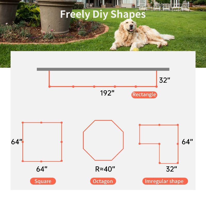 FDW Dog Playpen Pet Dog Fence 32" Height 8 Panels Metal Dog Pen Outdoor Exercise Pen with Doors for Large/Medium /Small Dogs for RV,Camping,Yard