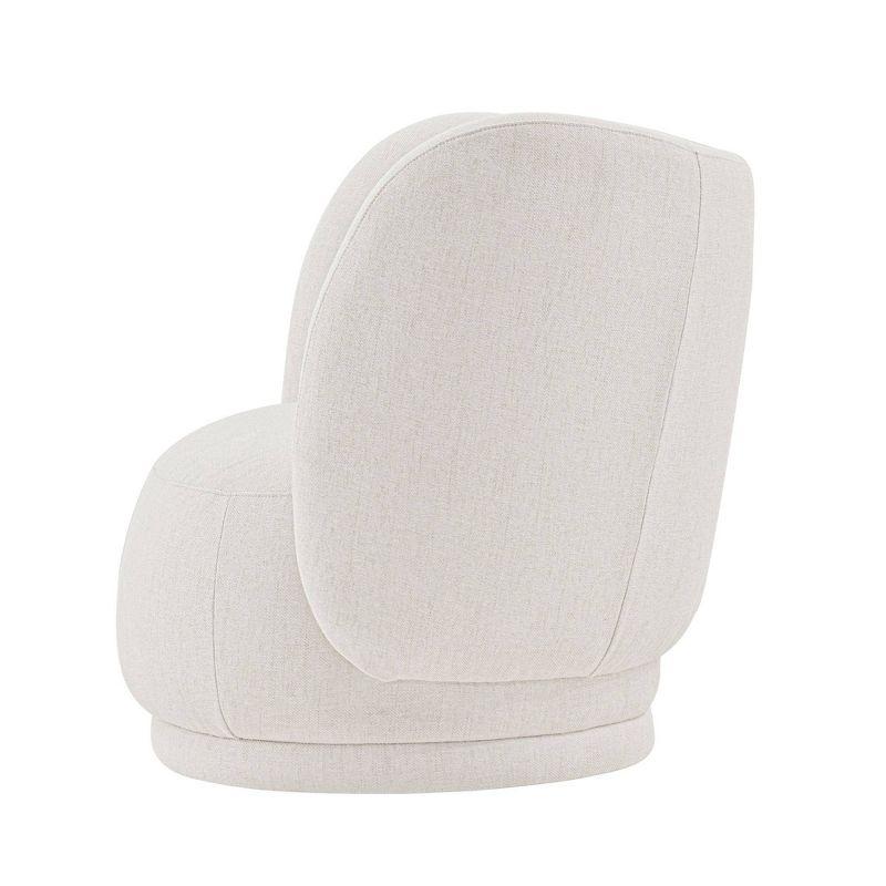 Siri Contemporary Linen Upholstered Accent Chair with Pillows - Manhattan Comfort