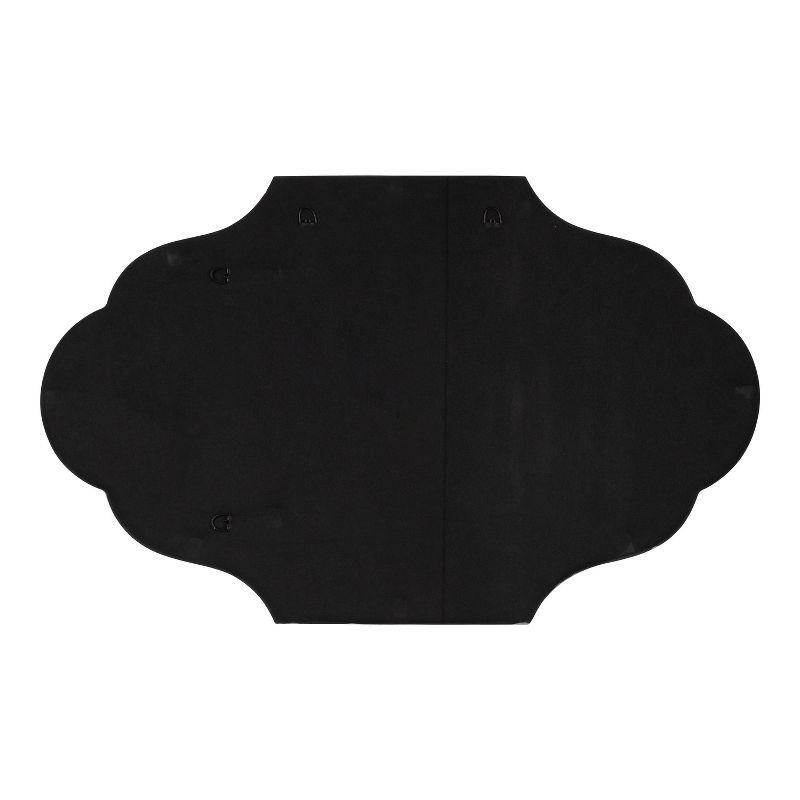 23" x 37" Rowla Framed Decorative Wall Mirror Silver - Kate & Laurel All Things Decor: Arched, Curved, Metal Mount